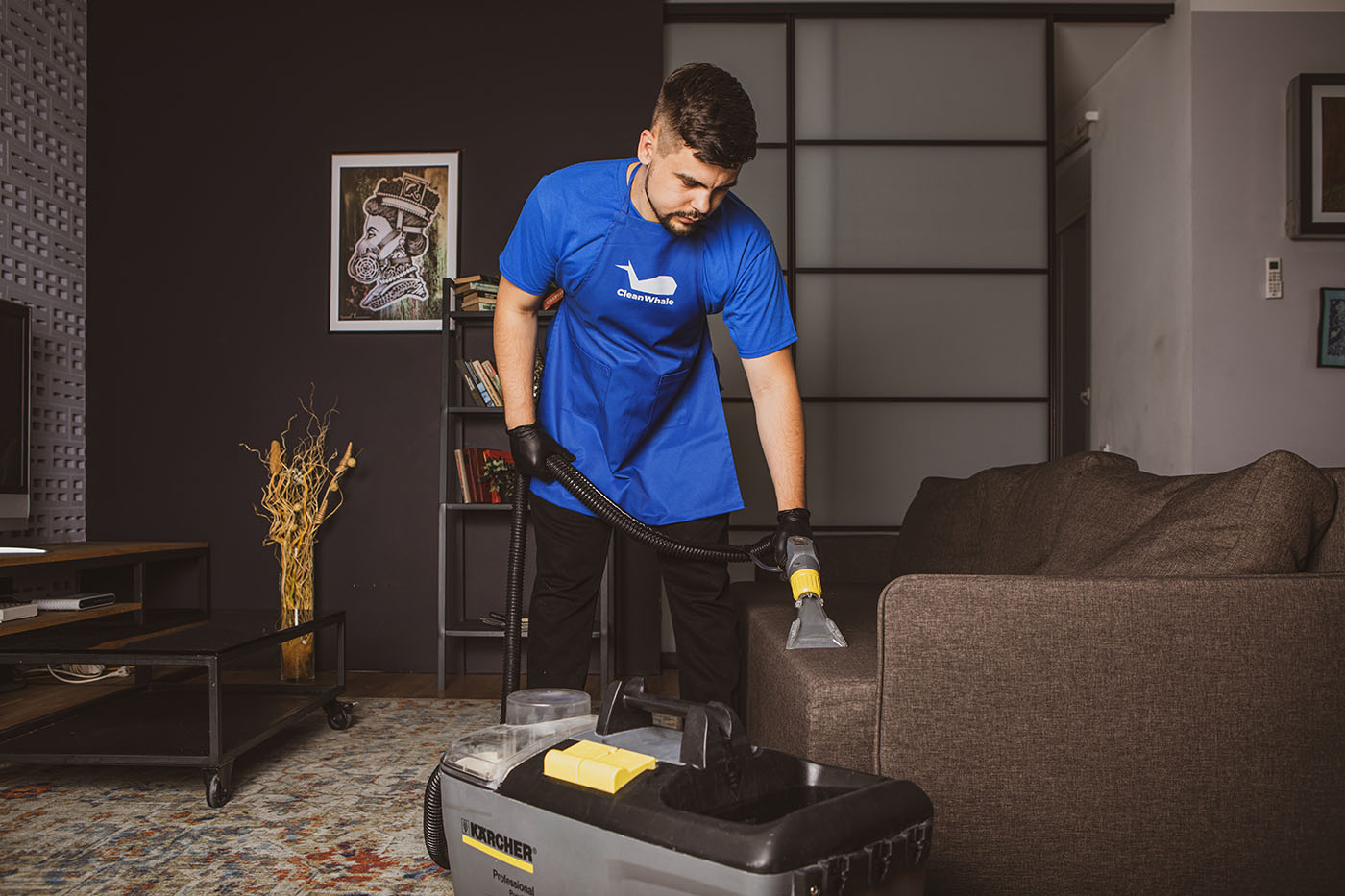 Polsterreinigung eines Ecksofas (4 Personen)